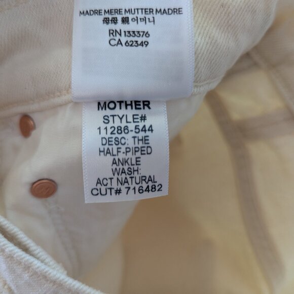MOTHER Superior The Half-Piped Ankle high-rise barrel-leg jeans Size 29 NWOT - Picture 11 of 16